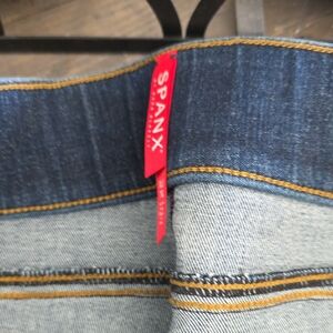 SPANX WOMENS Dark Blue Slim Jeans